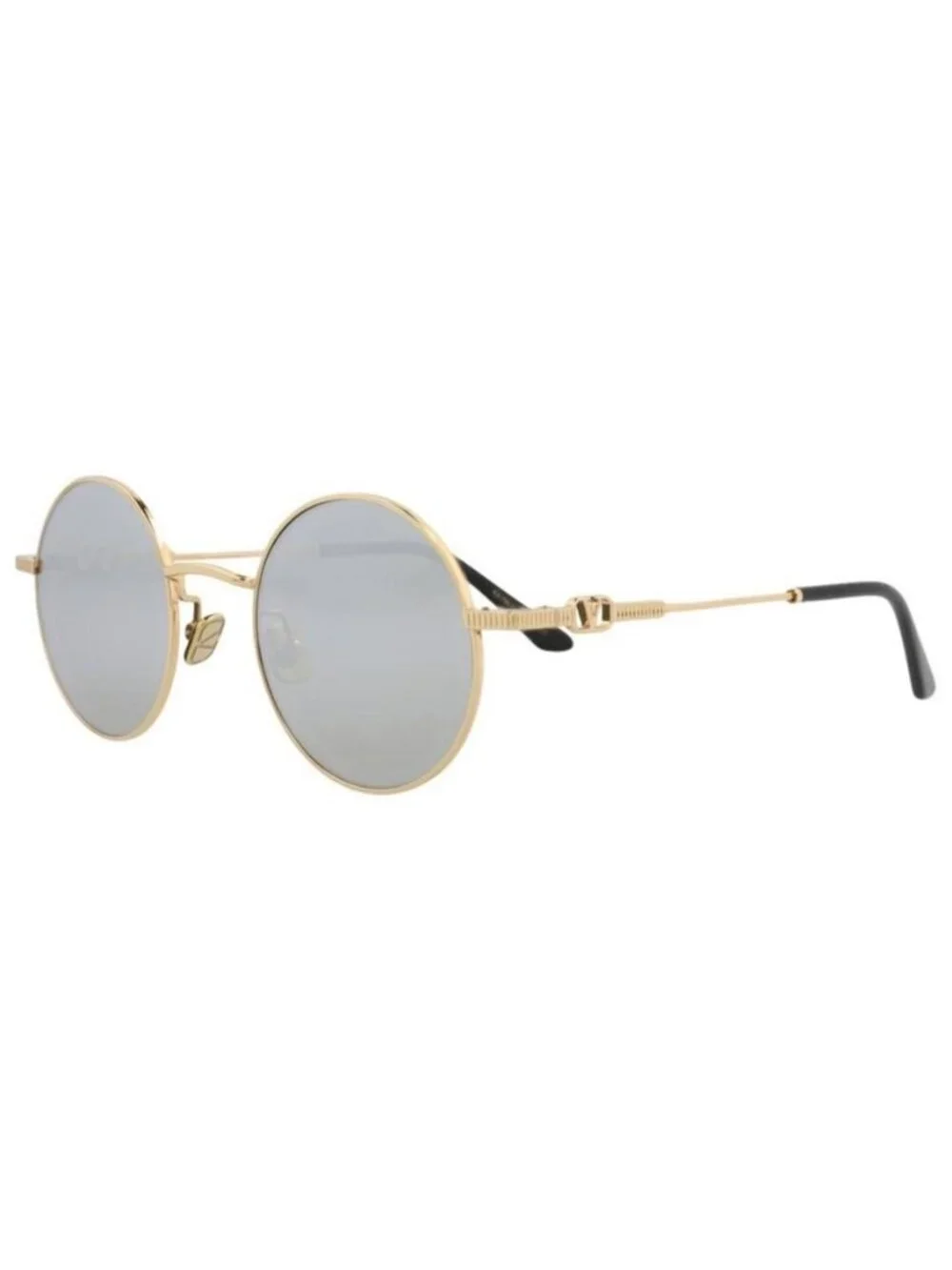 New Valentino Unisex Round/Oval Gold Gold Silver Fashion Designer Sunglasses